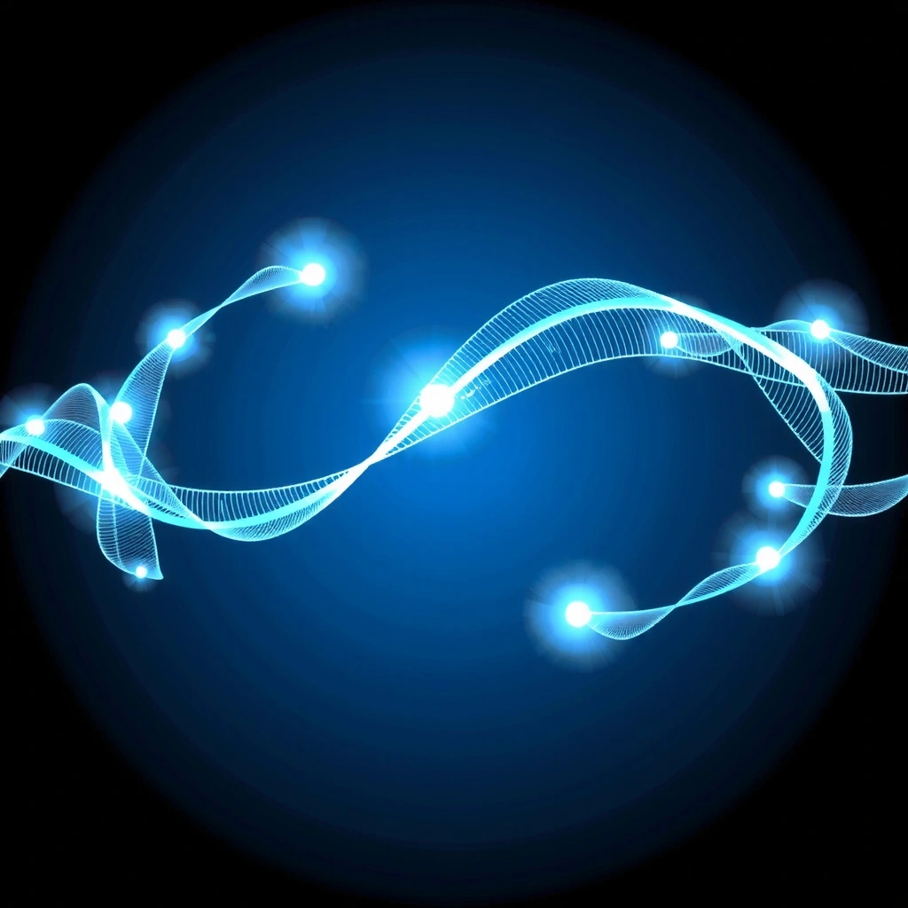 Visualizzazione astratta delle frequenze del segnale 5G